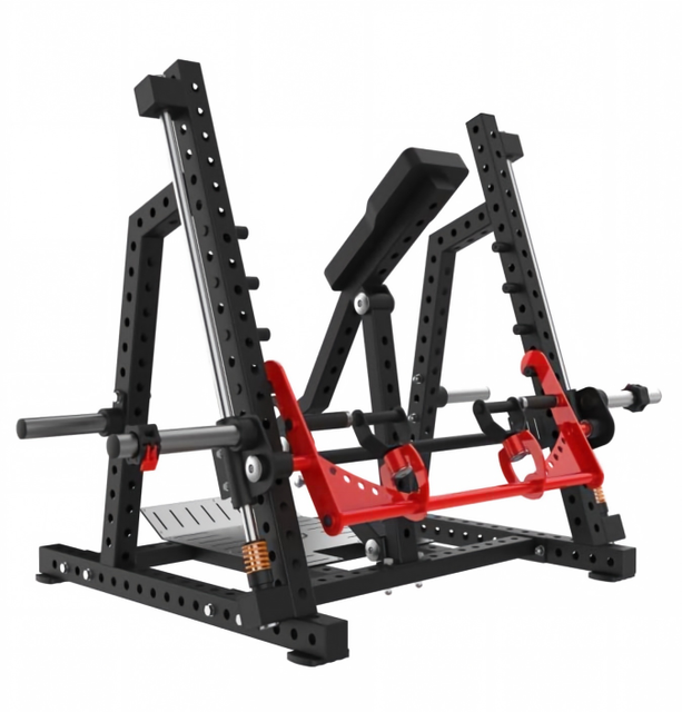 Commercial Plate Loaded Guided Smith Row Training Machine